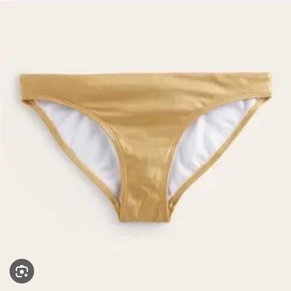 Gold Ruffled Women's Bikini Set - Picture 2 of 5